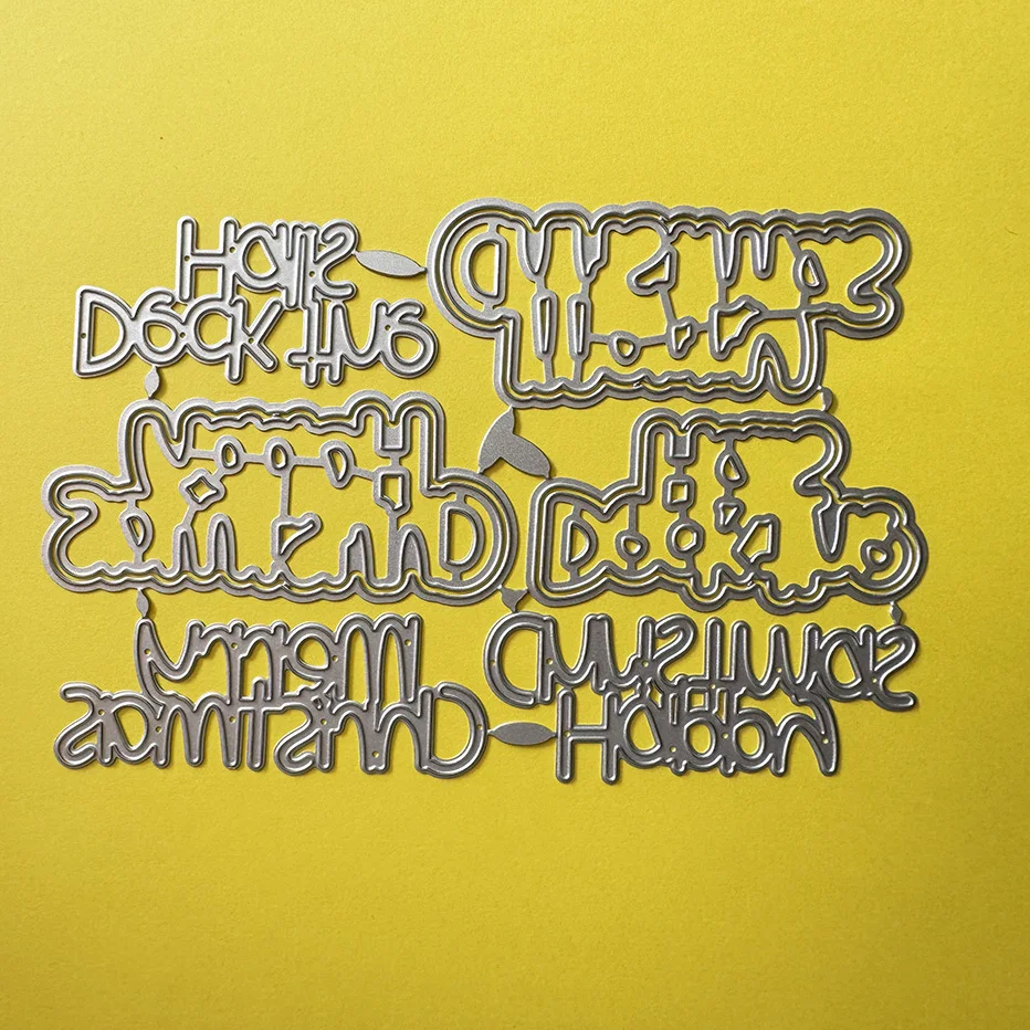 Новинка 2024 рождественский алфавит вырубные штампы для скрапбукинга распродажа