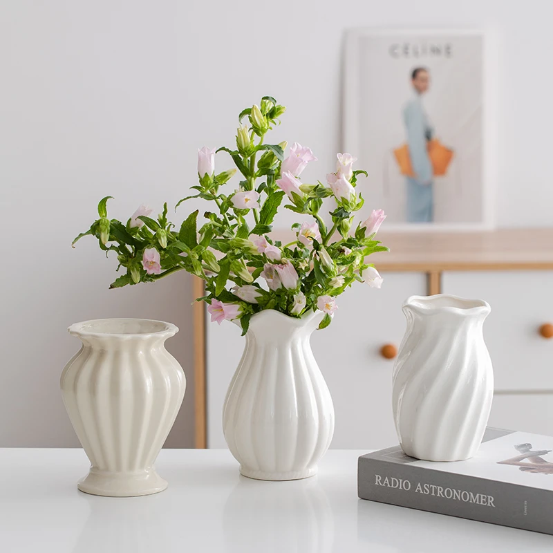 Гидропонная керамическая ваза для цветов эстетическое украшение маленькая в