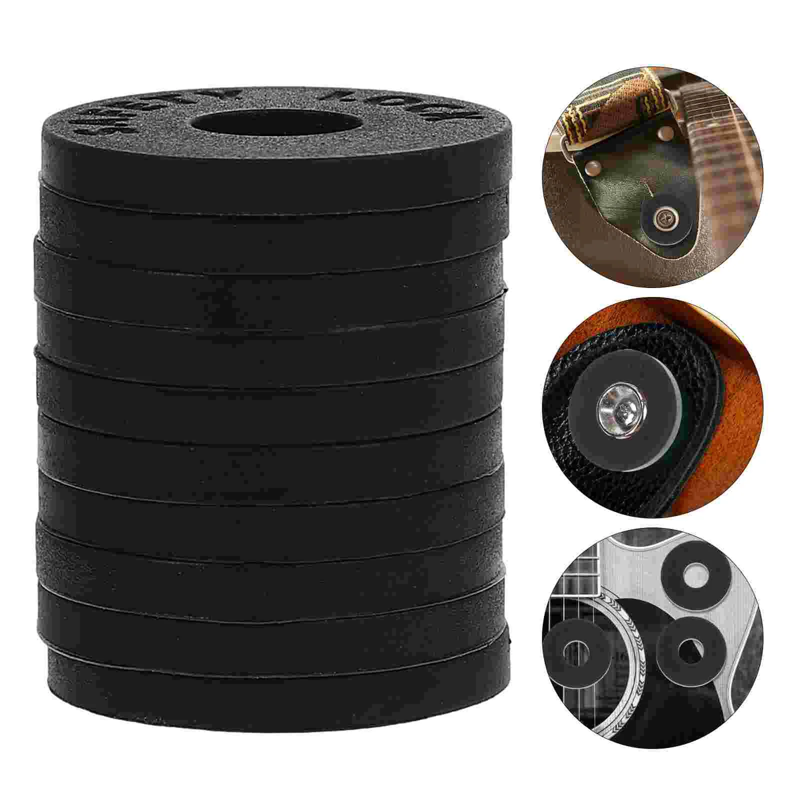 

Guitar Safety Pad Non-skid Bass Belt Pads Portable Strap Lock Protector Non-slip