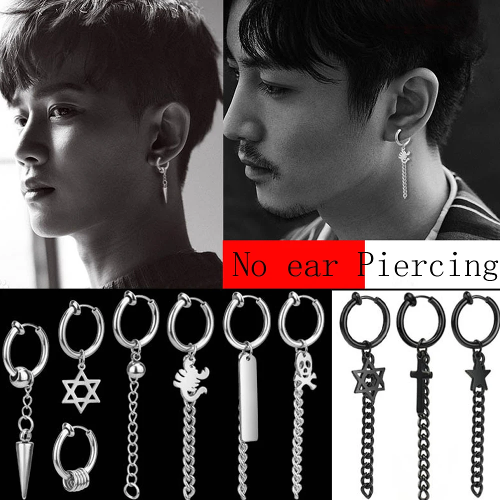 

1 шт., серьги-Клипсы из нержавеющей стали