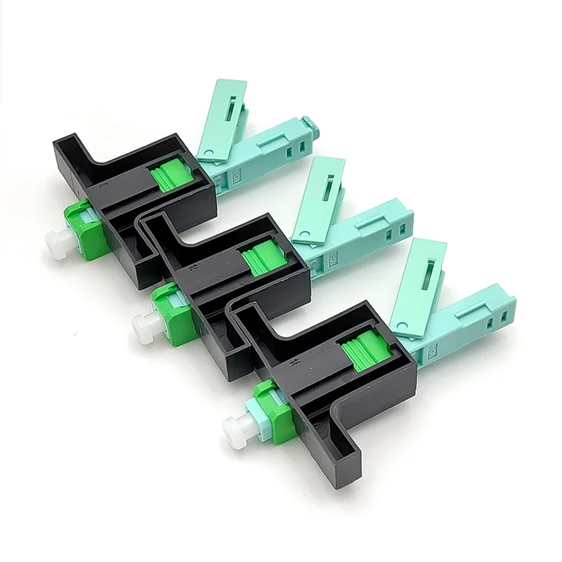 50pcs High Quality SC/APC SM Single Mode Optical Connector FTTH Tool Cold Connector Tool Fiber Optic Embedded Fast Connnector