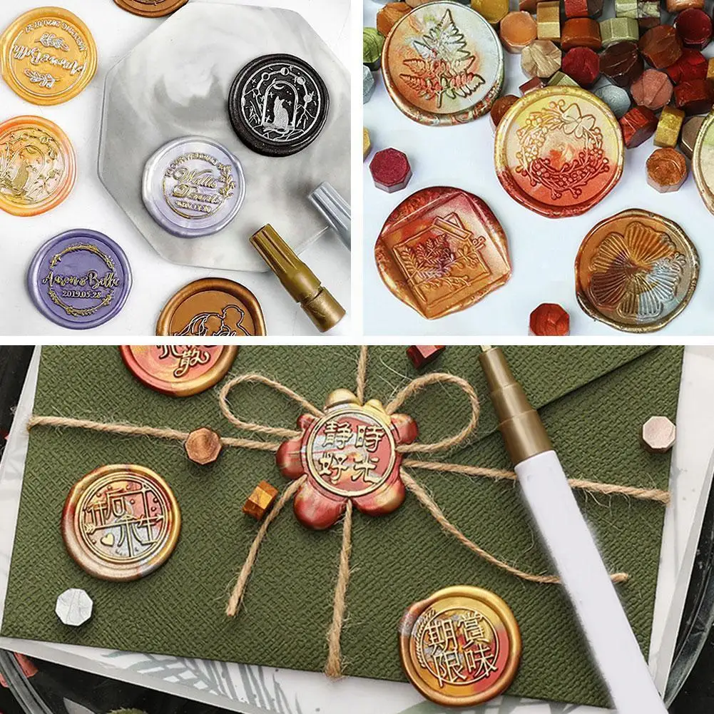 

Восьмиугольные зерна воска маленький пакет 100 зерна 35 г краска печать воска зерна цвет смешанный для конверта свадебной открытки штамп воск...