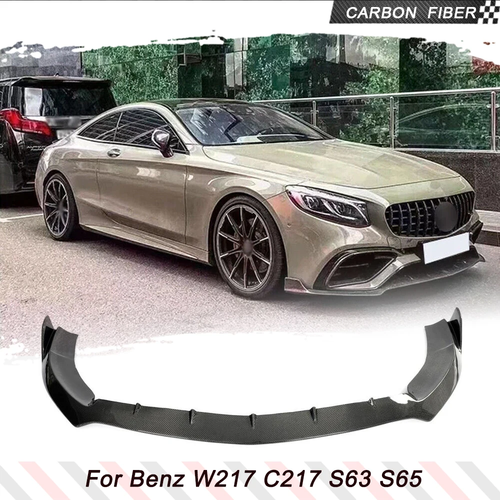 Передний бампер автомобиля из углеродного волокна для Mercedes Benz S Class W217 C217 S63 S65 Coupe