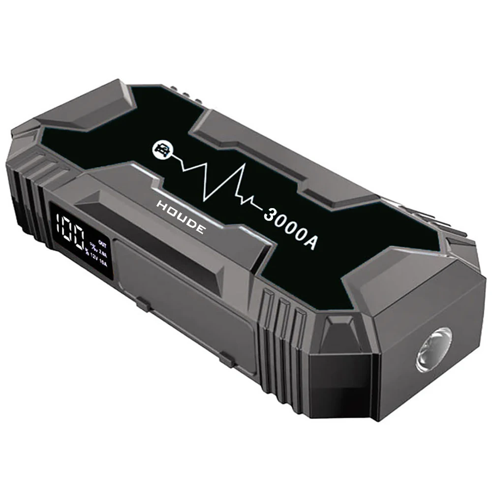 

HOUDE 3000A EC8 двойная большая выходная мощность с фонариком, внешний аккумулятор с быстрой зарядкой от переменного тока и USB