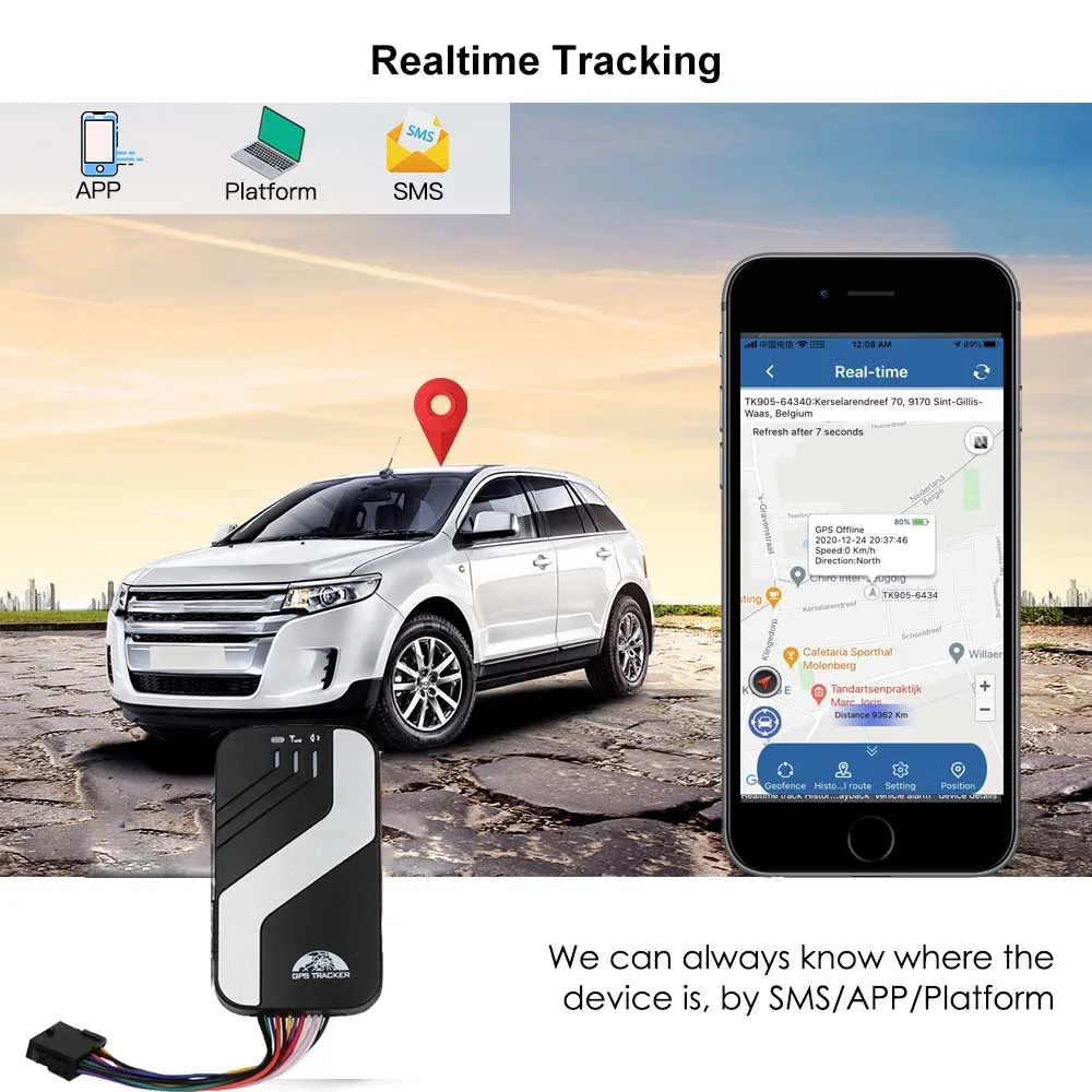 Автомобильный GPS-локатор TK303G GPS-трекер GPS водонепроницаемый голосовой монитор