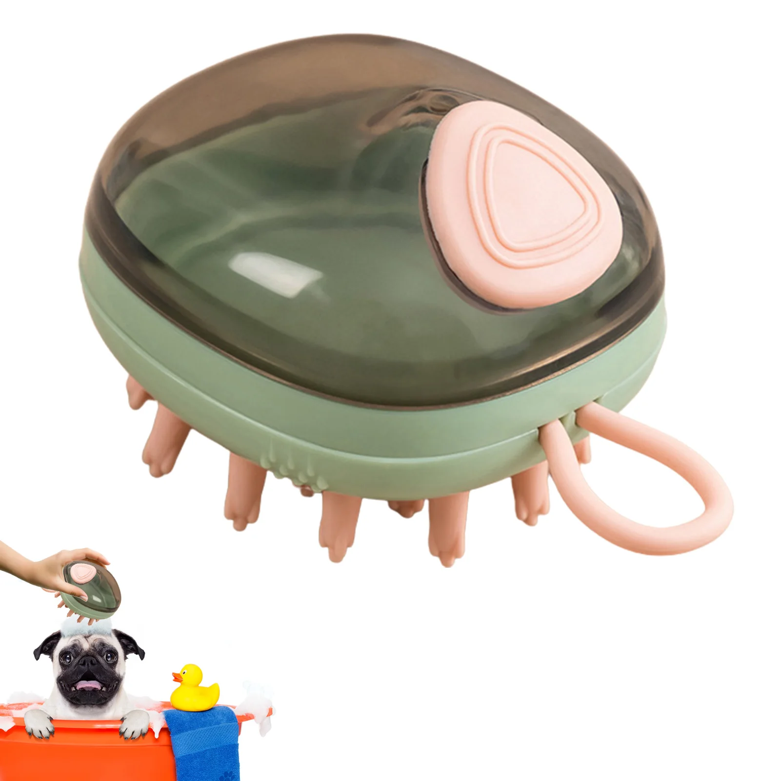 

Pet Silicone Shampoo Brush Dog Cat Bath Brush Comb Silicone Dog Grooming Brush Puppy Massage Brush Soothing Massage Silicone