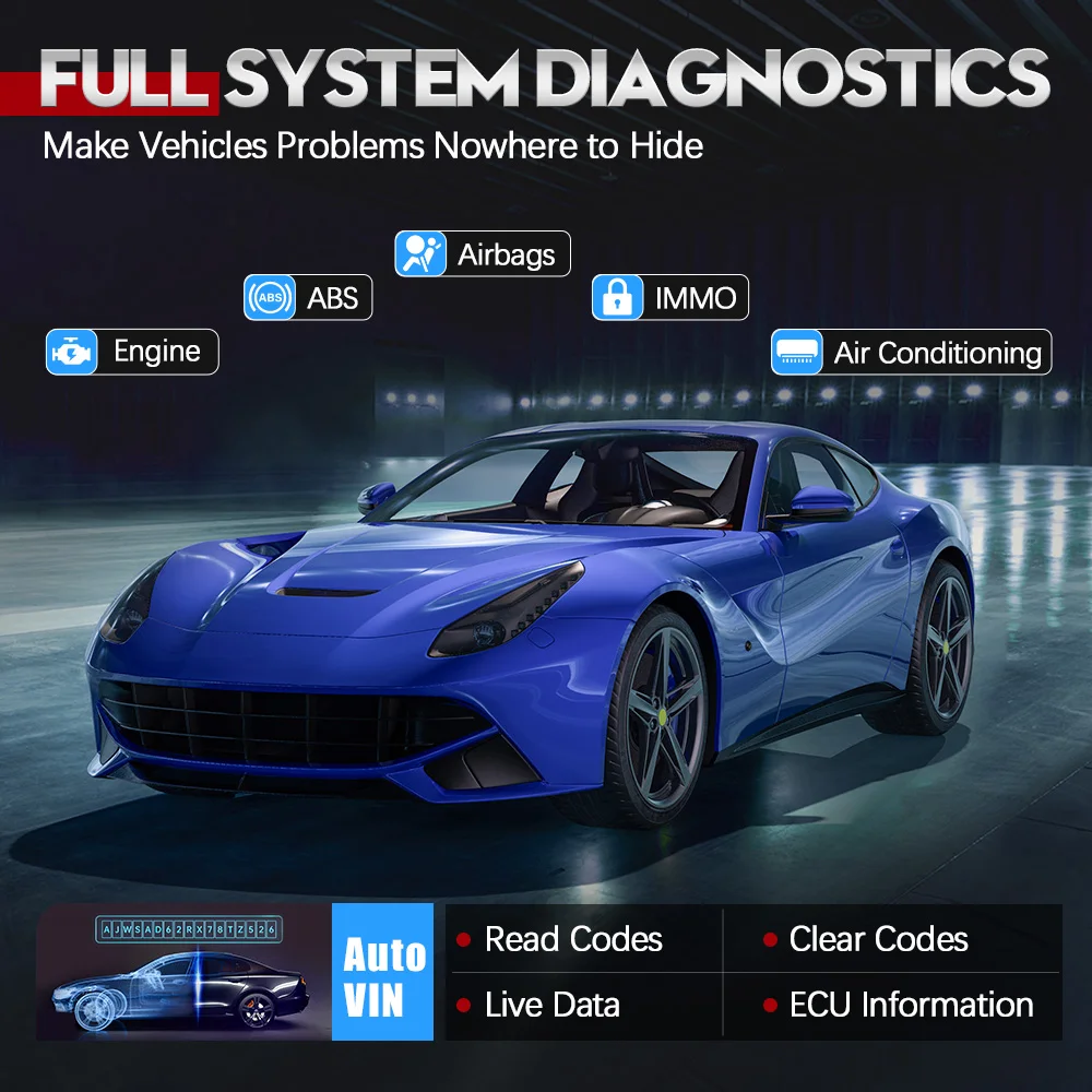 VXDIAG VD910 для всех автомобилей 13-в-1 OBD2 автомобильный диагностический инструмент J2534