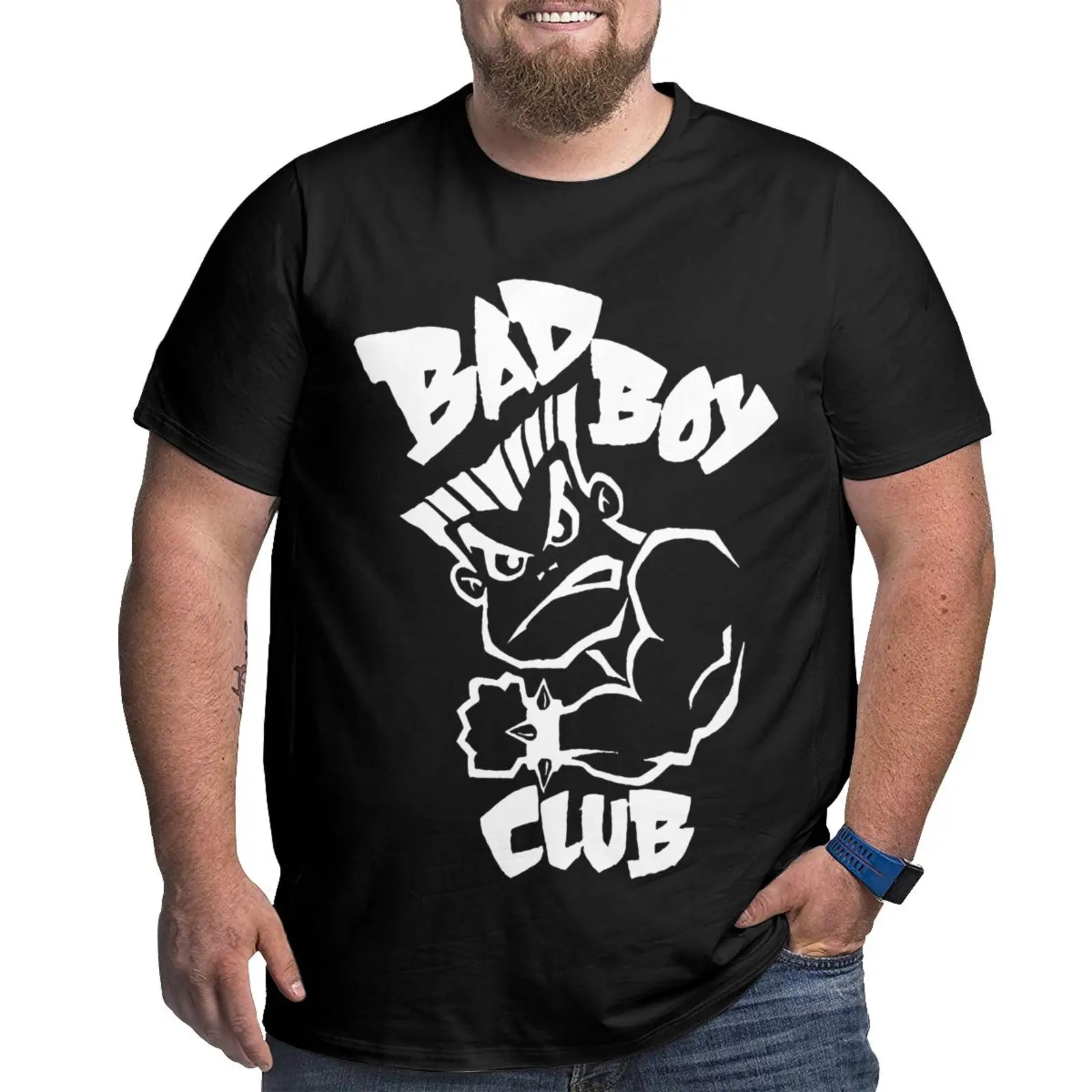 

Футболка с принтом «Bad Boys» для мужчин и женщин, аниме футболка в стиле Харадзюку, оверсайз