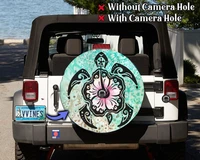 turtle spare tire cover aloha turtle hibiscus turtle spare tire cover turtle waves birthday gifts gift for her backup cam