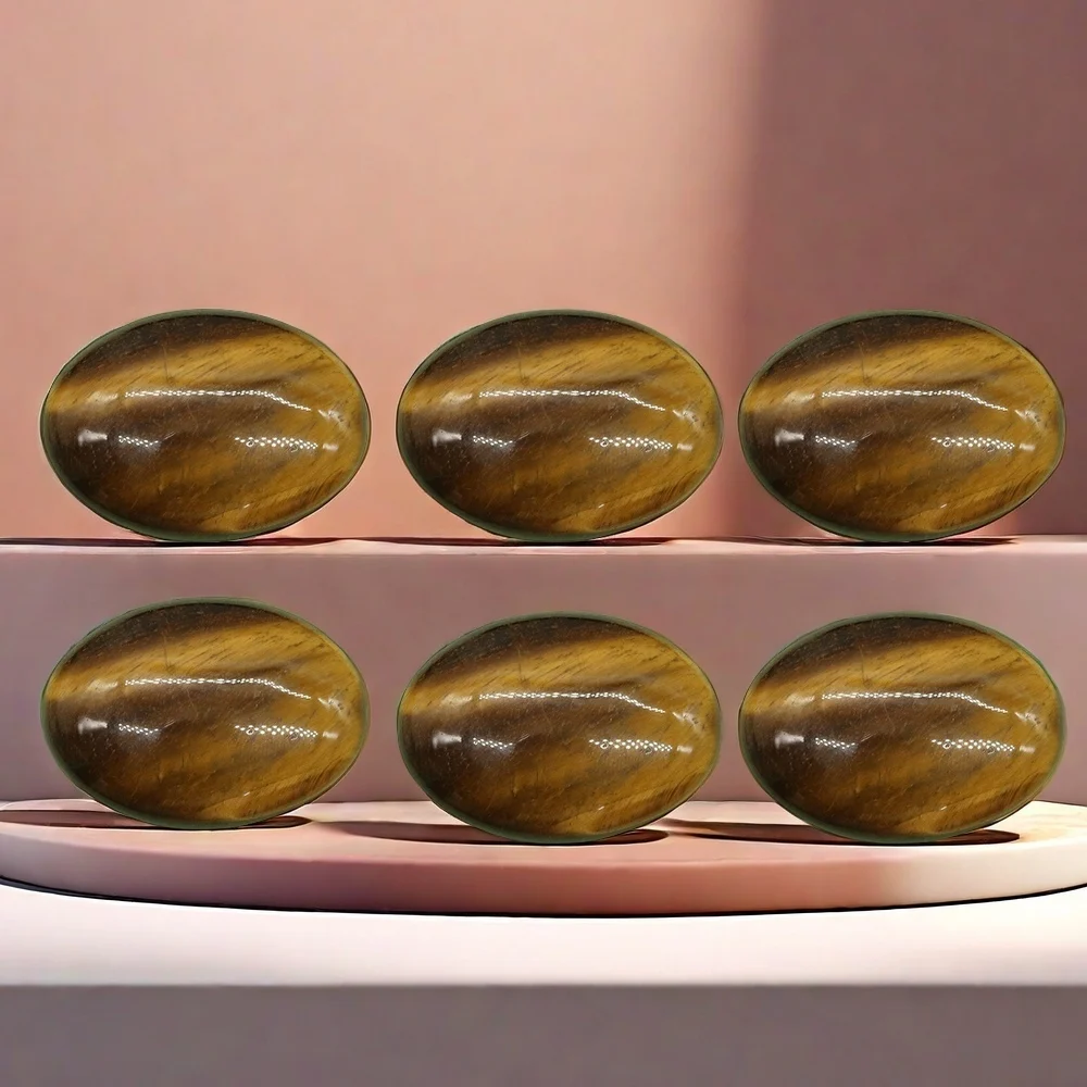 Овальный кабошон тигровый глаз свободные бусины из натурального камня для