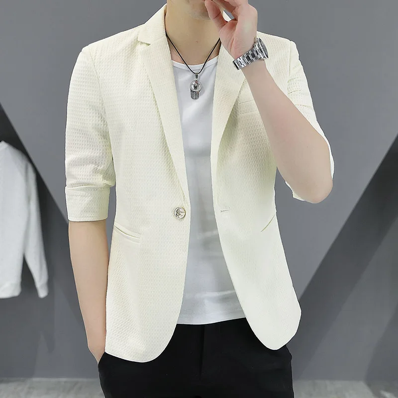 Новинка 2024 мужской летний Повседневный приталенный джентльменский деловой