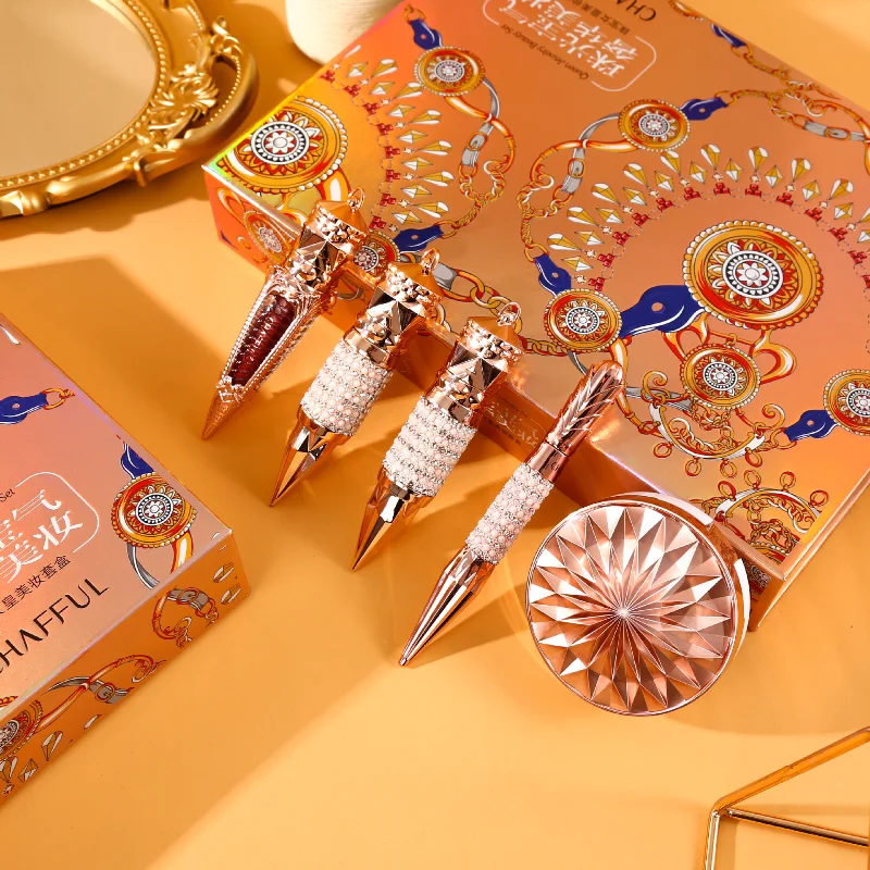 

Макияж набор 5 шт./компл. воздушная Подушка Bb крем Тушь для ресниц подводка для глаз тинт для губ набор для макияжа Подарочная коробка оптова...