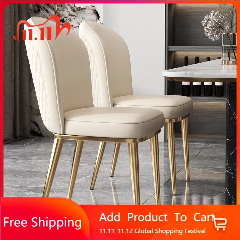

Gold Designer Living Room Dining Chairs Office Nordic Dining Room Chairs Lounge Nordicas Library Furniture
