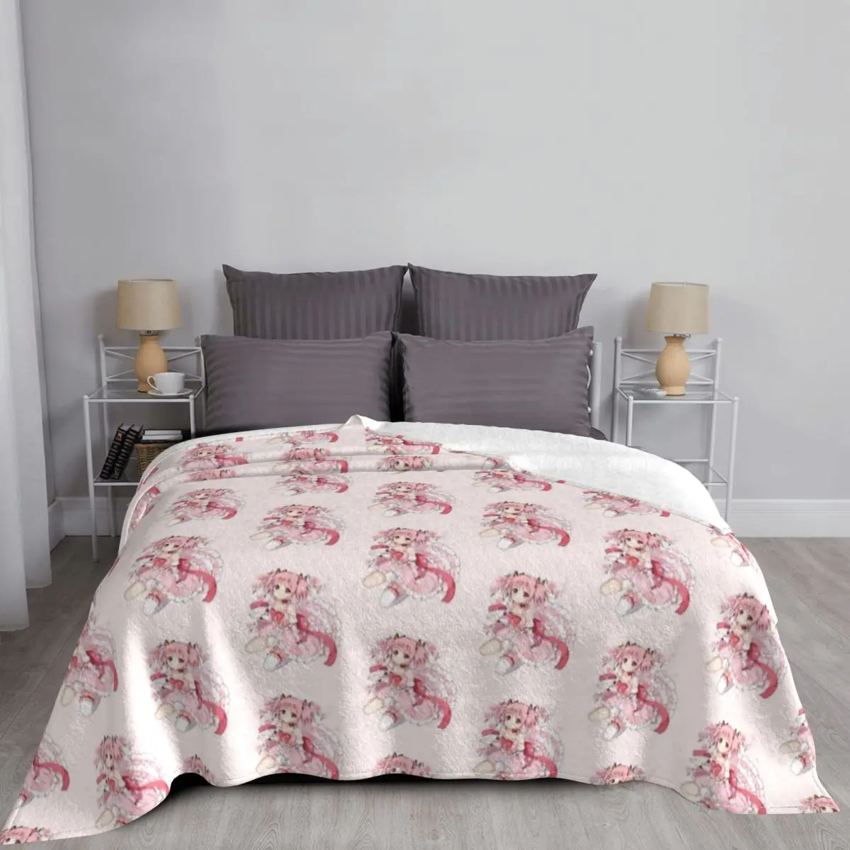 Kyubey Puella Magi Madoka Magica одеяло Фланелевое весенне-осеннее мультяшное теплое для дома