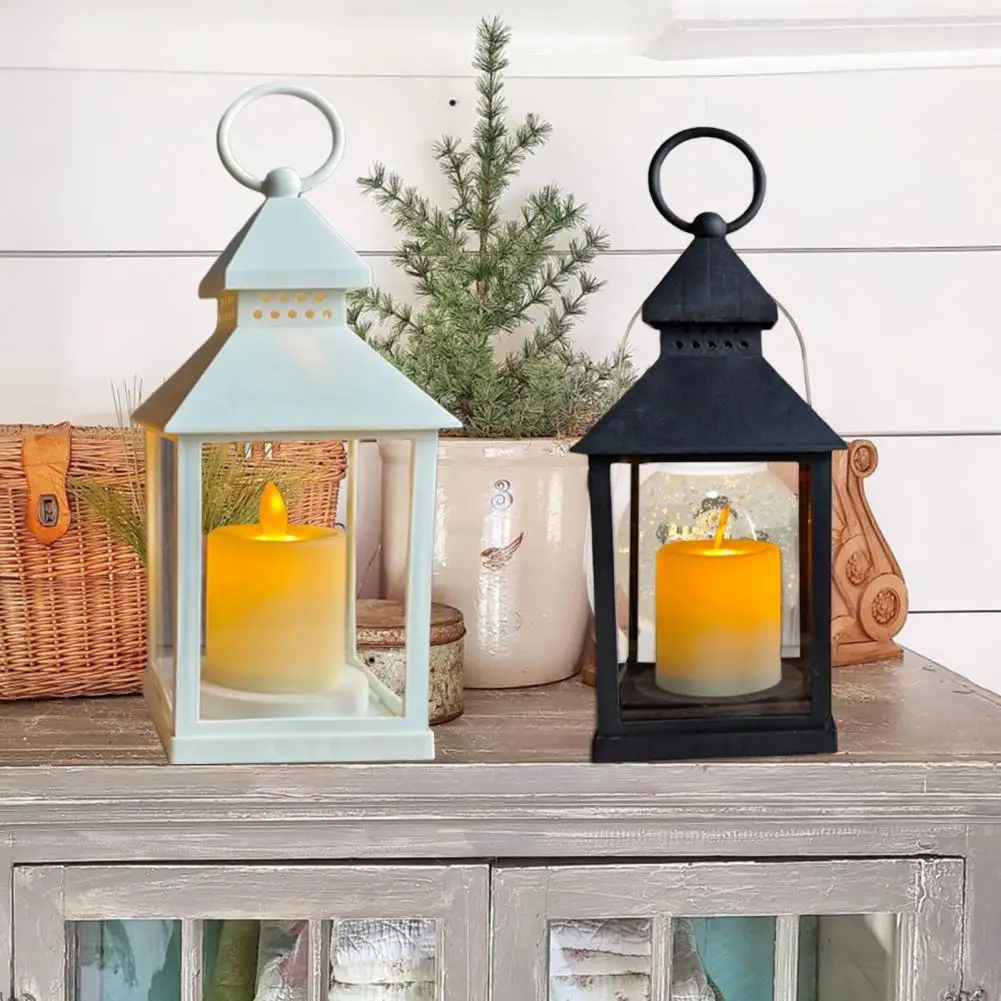 

LED Candle Light Hanging Candles Lantern Vintage Decorative Flameless Candle Lantern for Garden Yard Home Party Christmas Decor