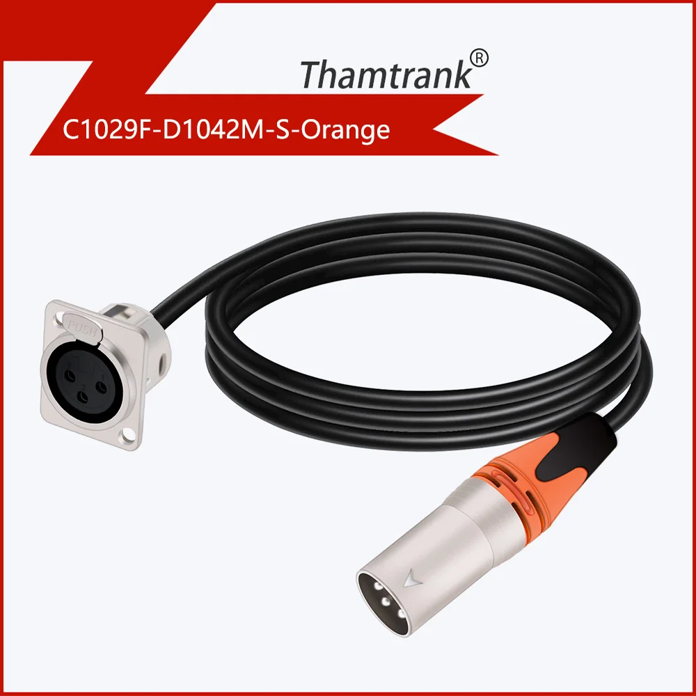 

Панельное крепление типа D, 3 штырька, гнездо XLR, водонепроницаемый Штекерный кабель XLR, 3-контактный Переходник XLR, совместимый с микрофоном