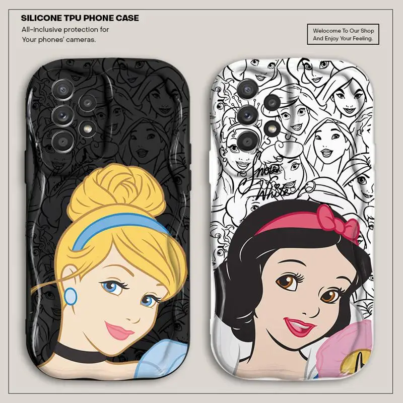 Фотообои для Realme C67 C55 C35 C53 C33 C30 C15 C21 12 11 10 9i 8 7 Narzo 50 волнистый чехол Белоснежка