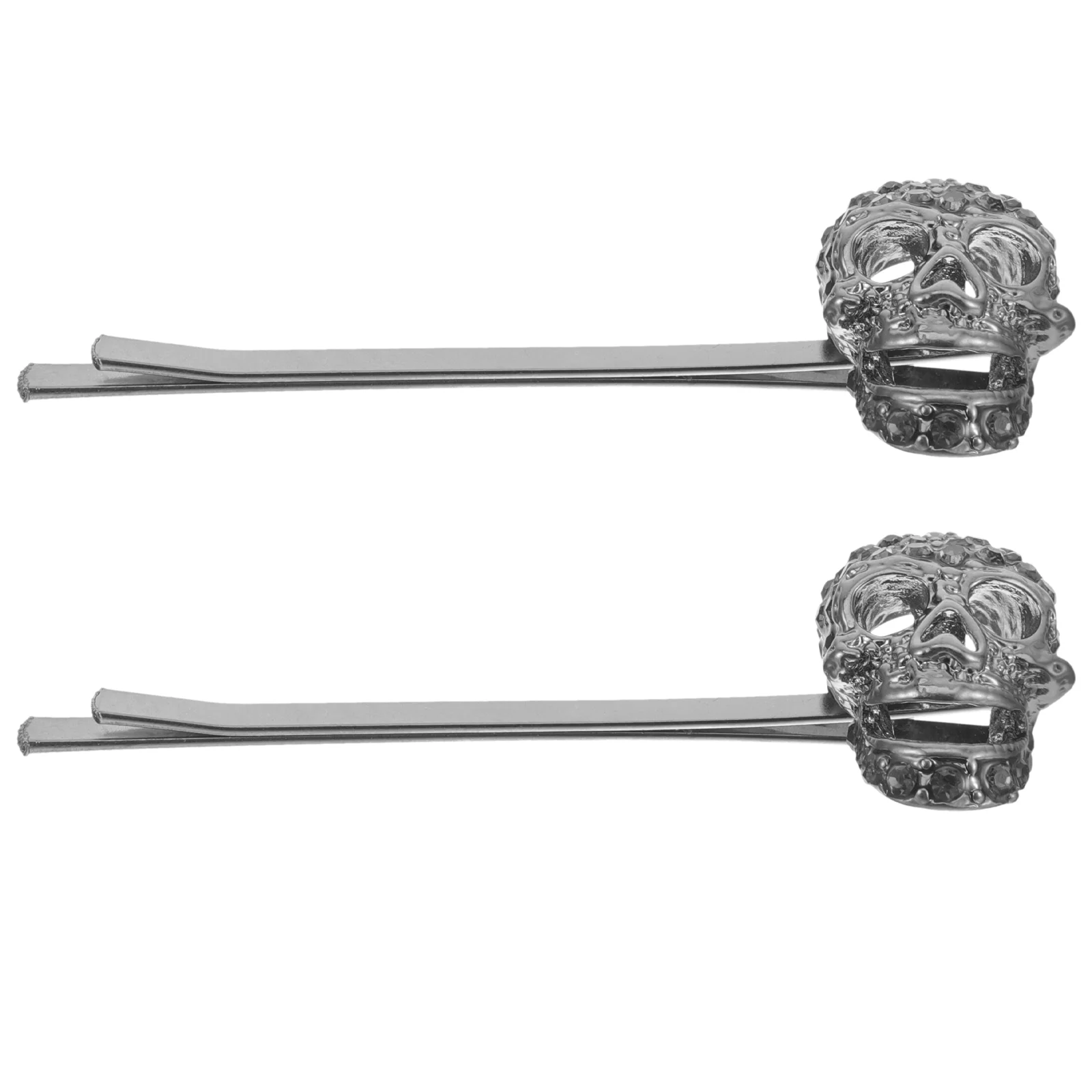 

2 Pcs Hair Clip Accessories Prom Rhinestone Halloween Hairpin Miss