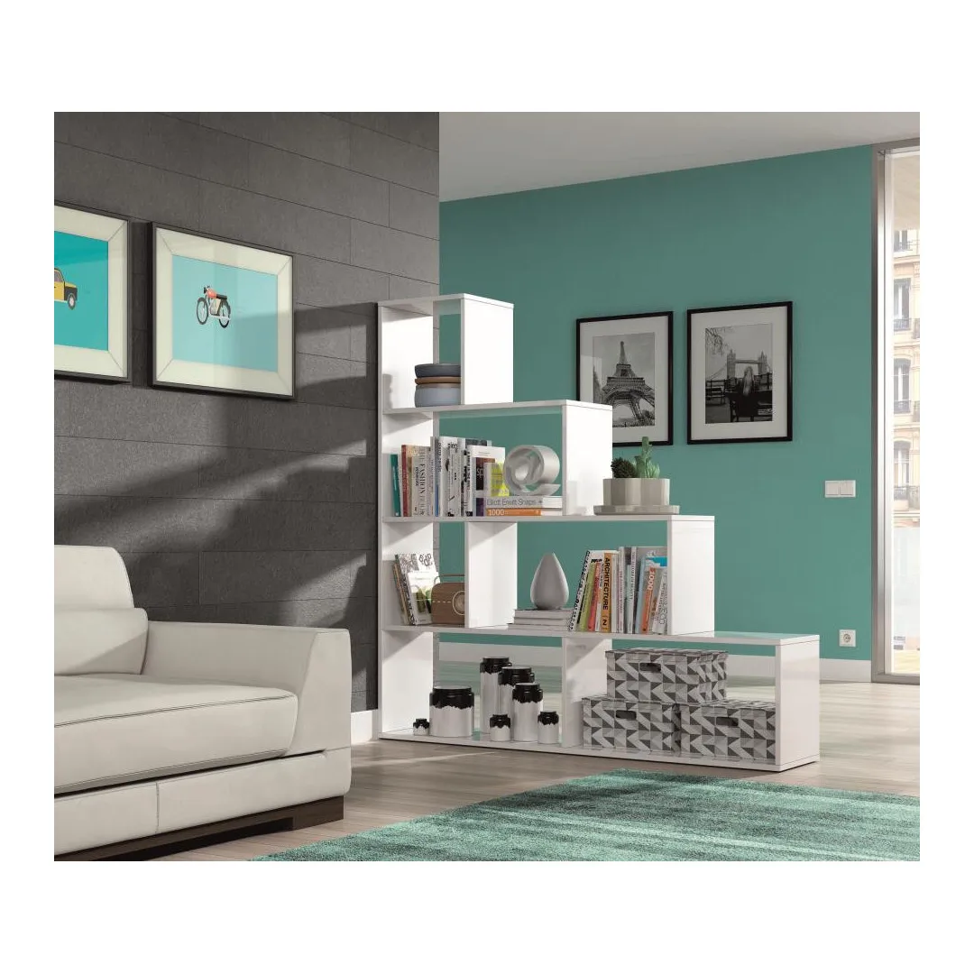 Белая лестничная полка 145 см Призма |