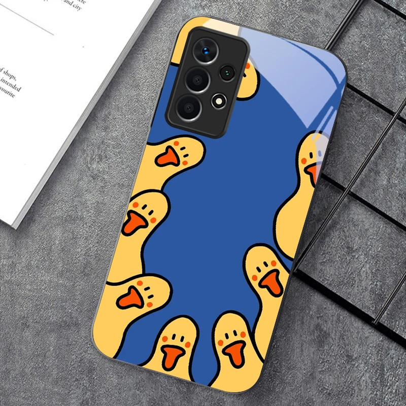 Красочный домик для Samsung A7 A8 2018 Galaxy A33 34 35 36 5G 41 50 51 52 53 54 55 71 73 80 90 S10 Lite Черный