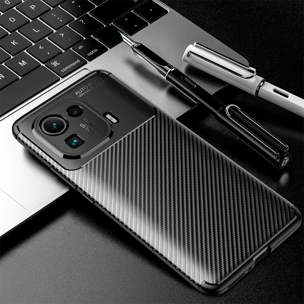 

Beetle Phone Case For Xiaomi Pocophone F1 Poco X2 M2 F2 POCO F3 X3 M3 M4 CC9 Pro Carbon Fiber Soft Cover Protective Case