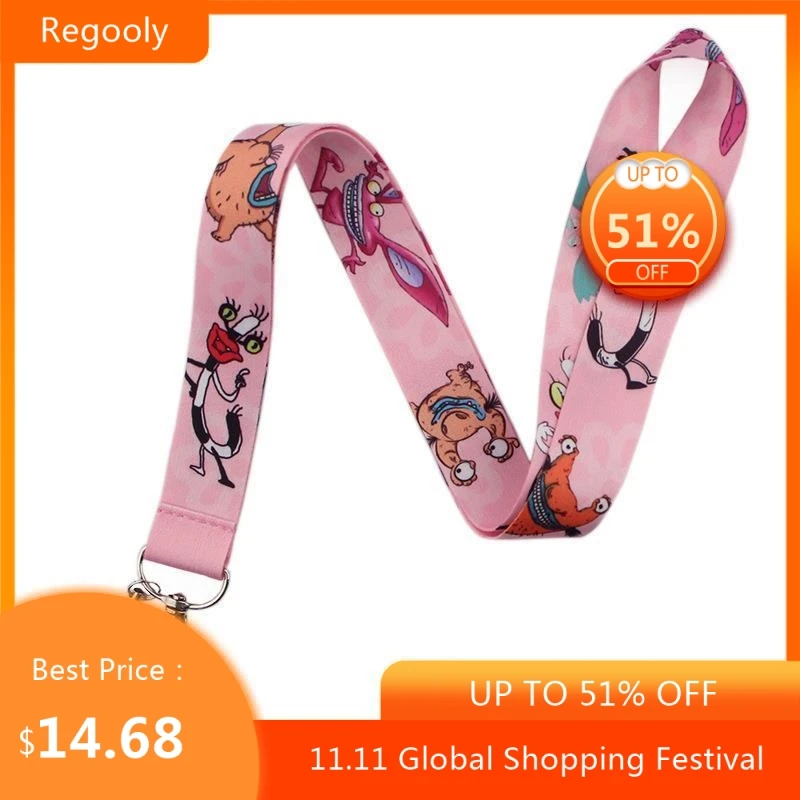 

30pcs Real Monsters Lanyards Cool Neck Strap webbings ribbons Phone Keys ID Card Holder Lanyard For Keys DIY Hang Ropes