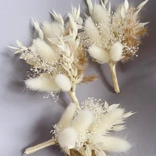 Mini Pampas Decorative Dried Flowers Babysbreath Flowers Bouquet Natural Plants Preserve Floral for Wedding Home Decoration