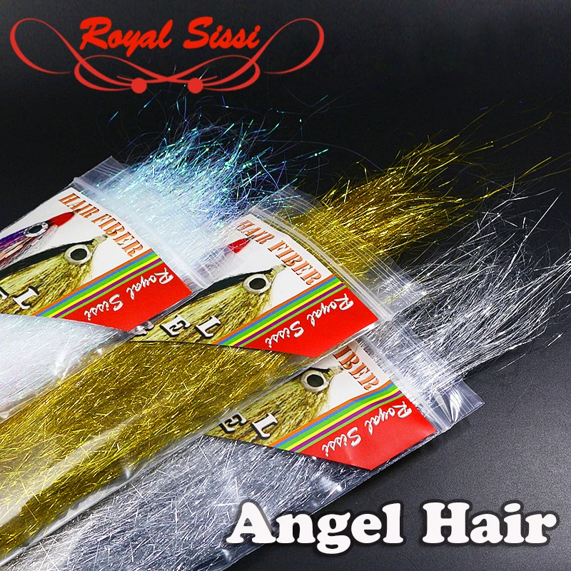 Angel Hair Fine Shredded Mylar Tinsel Synthetic Hair Fly Tying Materials For Streamer Fly