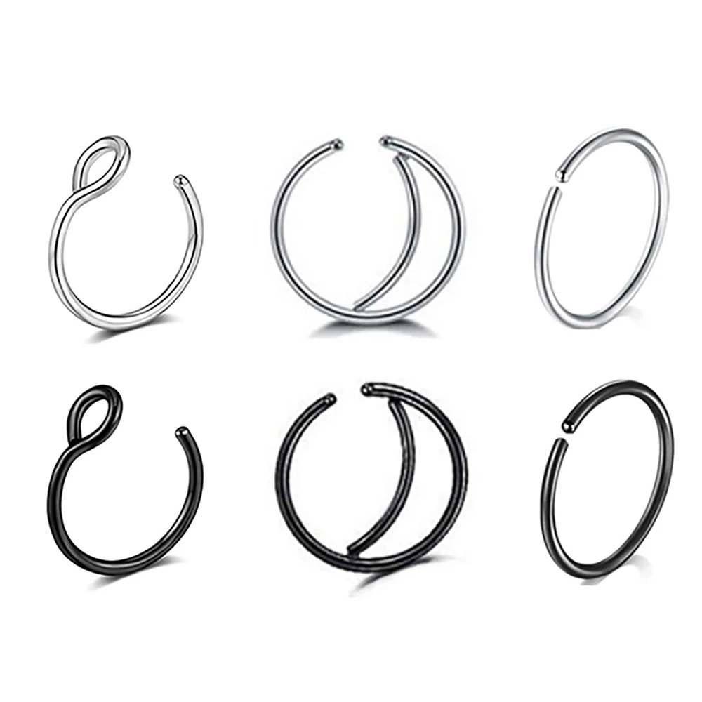 

Кольцо для носа с винтовым кольцом, 6 шт., 20 г