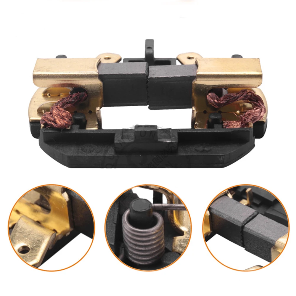 Фото Комплект угольных щеток и держателей N268145 N109433 для DeWalt DCD730 DCD735 DCD780 DCD785 654258-00 №3