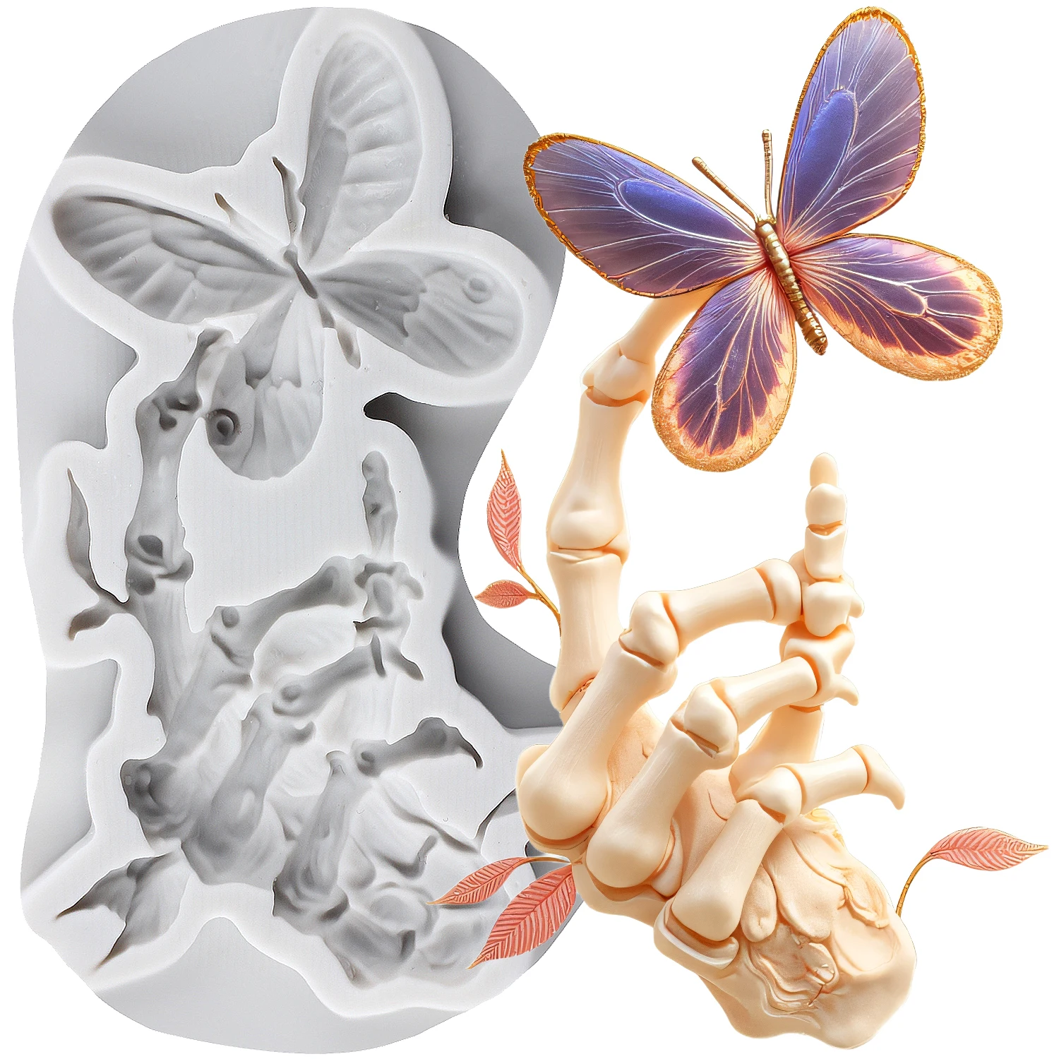 

Форма для торта Му Jiang, скелетные руки, силиконовая