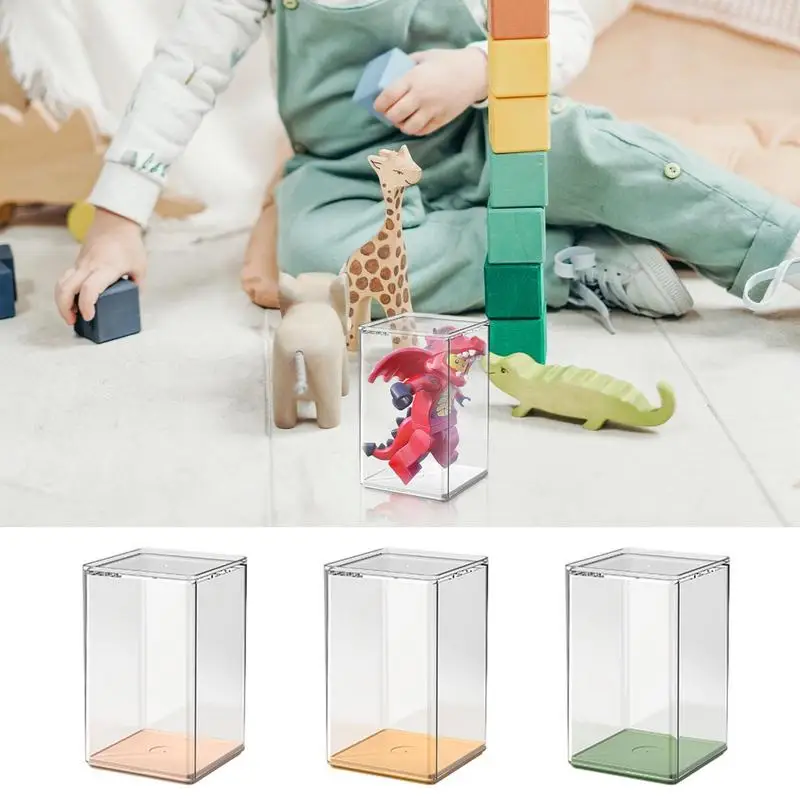 

Acrylic Display Case Dustproof Figures City Car Model Collection Display Box Waterproof Toys Collectibles Display Storage Box