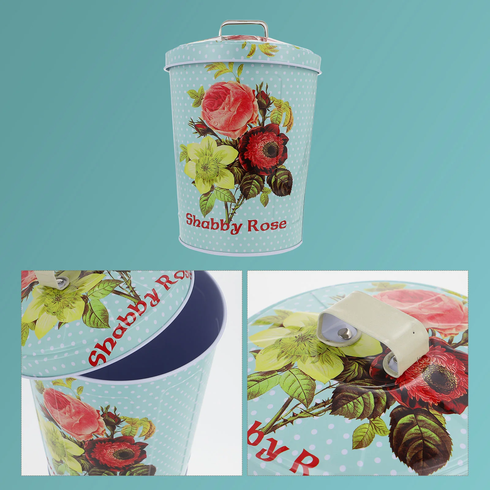 

Box Storage Metal Candy Tin Cookie Tea Canister Tins Bucket Container Containers Jar Kitchen Coffee Sugar Case Farmhouse