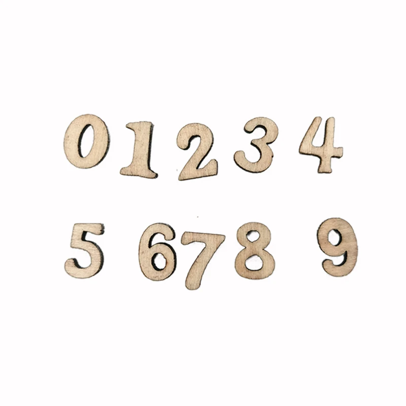 50 шт. 0-9 деревянная фанера сделай сам |