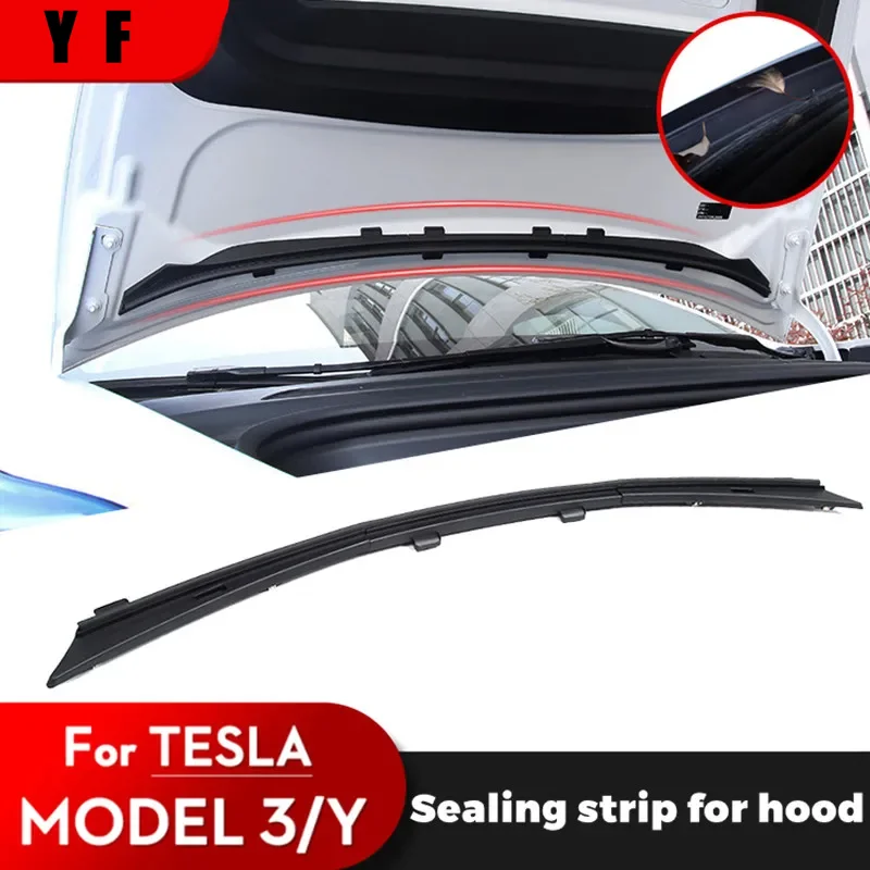 

For Tesla Model 3 Y 2018-2023 Front Waterproof Strip Cover Water Strip Inlet Protector Conversion Accessories