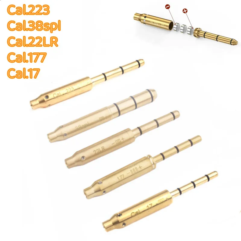 

Cal.22LR Laser Bore Sight .17 .177 Laser Boresighter .38spl .22Laser Collimator for Rifle Pistol .223 Laser Pointer with Battery