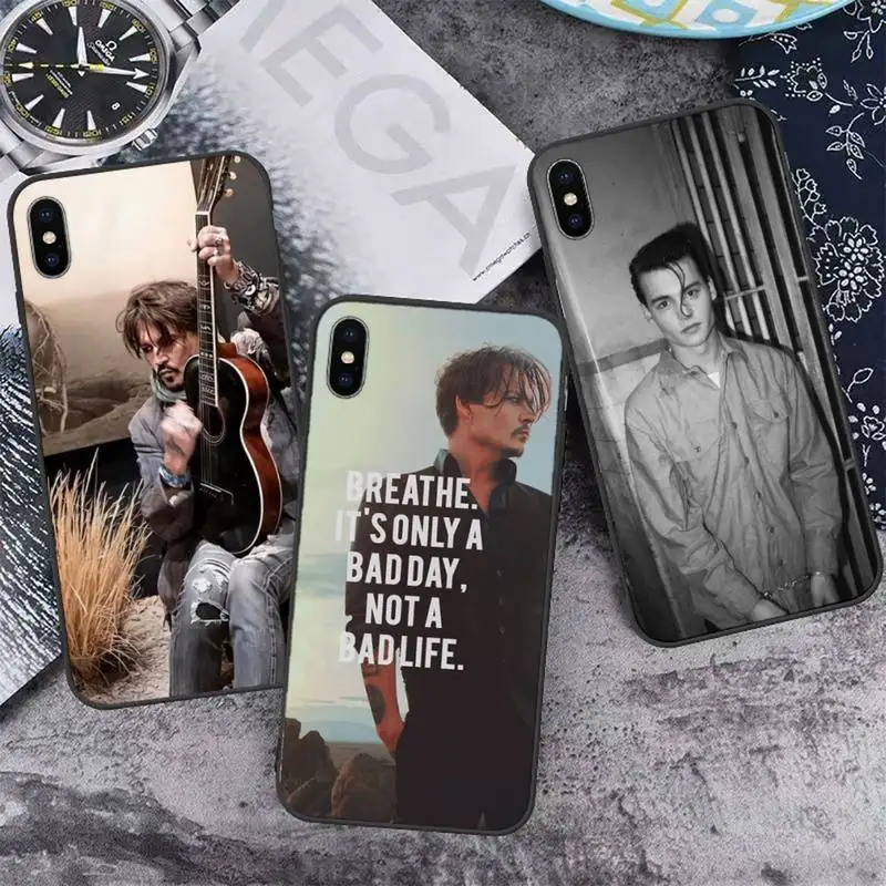 

johnny depp Phone Case for iPhone 13 12 11 mini pro XS MAX 8 7 6 6S Plus X 5S SE 2020 XR