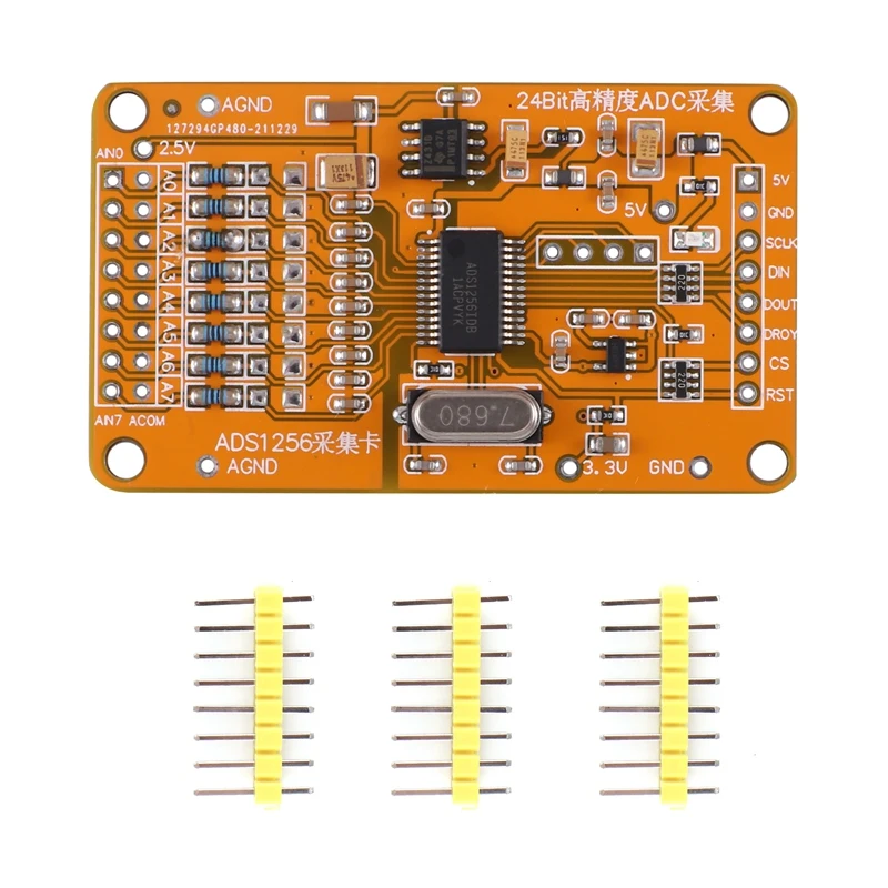 

ADS1256 24 ADC 8 дорожный модуль ADC модуль сбора данных компьютера