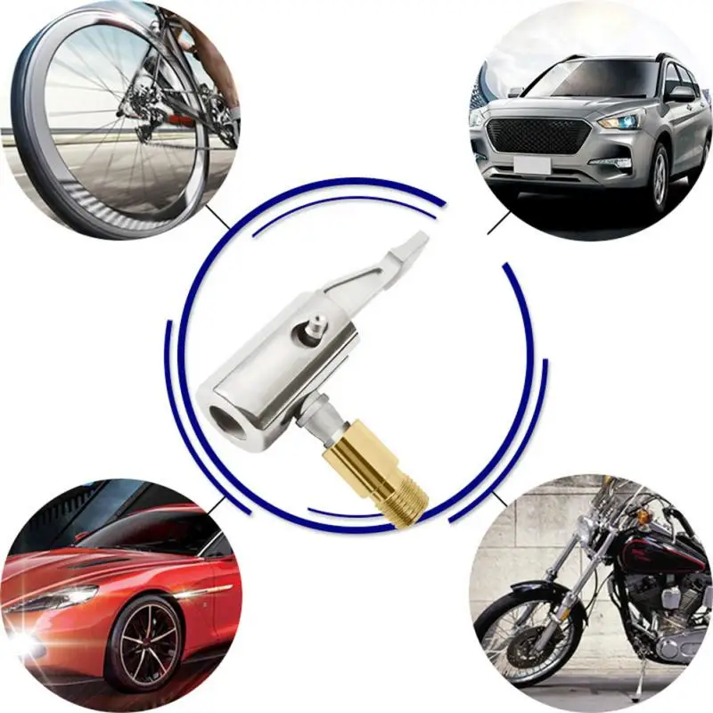 

Automatic Kirsite Screw Adapter Of Charging Pump Fast Inflation Appendix Motorcycles Automobile Inflation Pump Pipe Portable