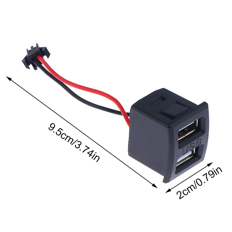 1 шт. средняя дуга USB-мама тип-C черная двууровневая розетка лампа для зарядки