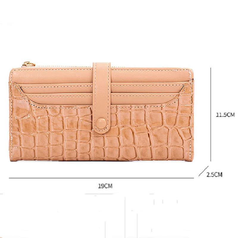 Women Wallet PU Leather Purse Female Long Wallet Gold Grain Pouch Handbag for Women Coin Purse Ladies Card Holders Clutch