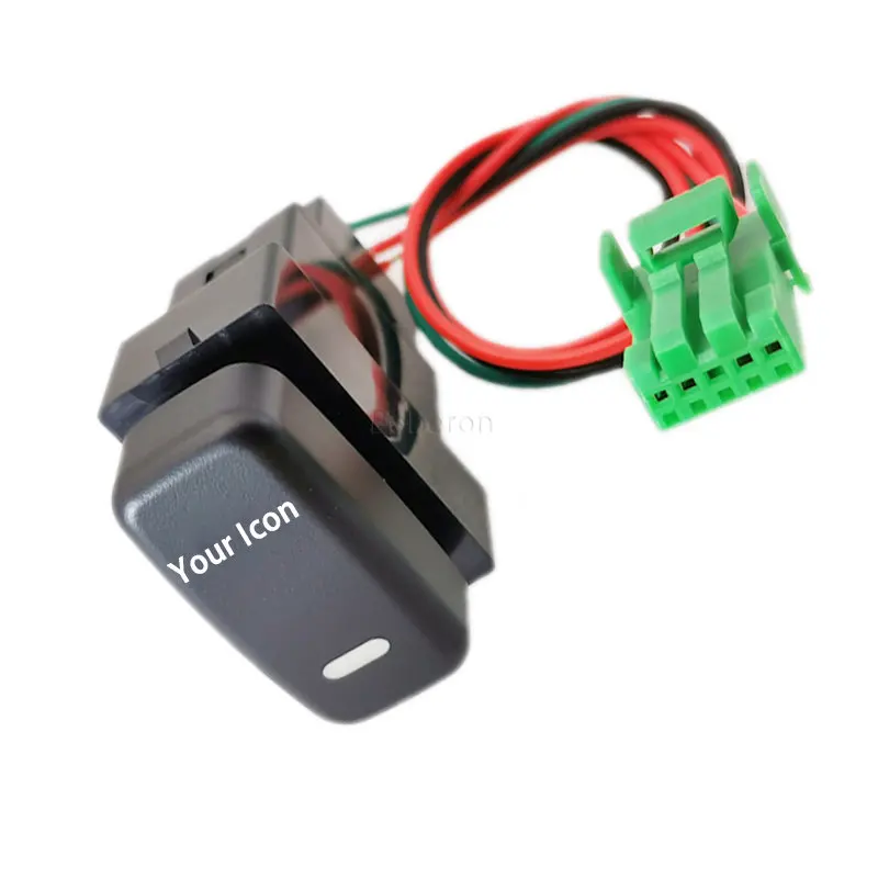 

Customized Red Light For Mitsubishi Pajero V73 V93 V97 Front Fog Light LED DRL Heating Radar Parking Switch Button with wire