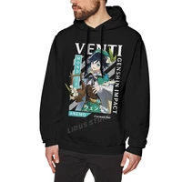 venti genshin impact games hoodie sweatshirts harajuku creativity street clothes 100 cotton streetwear hoodies