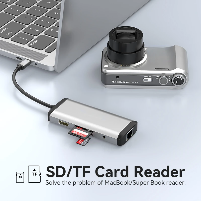 

Vention USB C HUB Type C to USB 3.0 Dock Station USB C HDMI RJ45 4K for MacBook Pro Air Accessories Type C 3.1 Splitter USB HUB