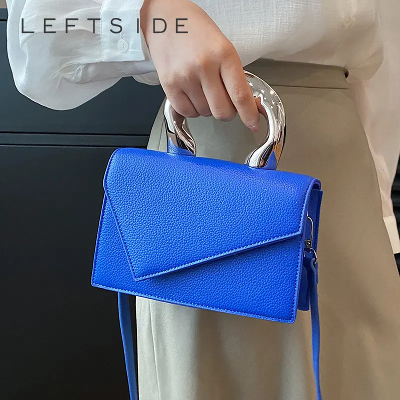 

Сумка кросс-боди LEFTSIDE женская с короткой серебристой ручкой, 2023