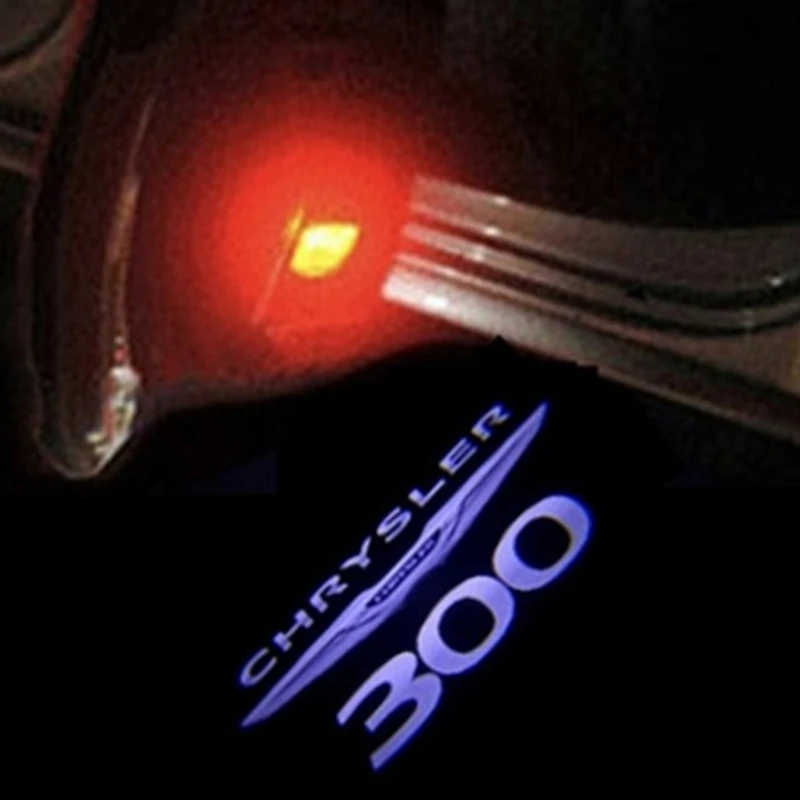 

2Pcs Car Door Led Light Logo Projector Laser Lamp Accessories For Chrysler 200 300 300c LX LD Sebring ST-22 FR JR Lancia Thema