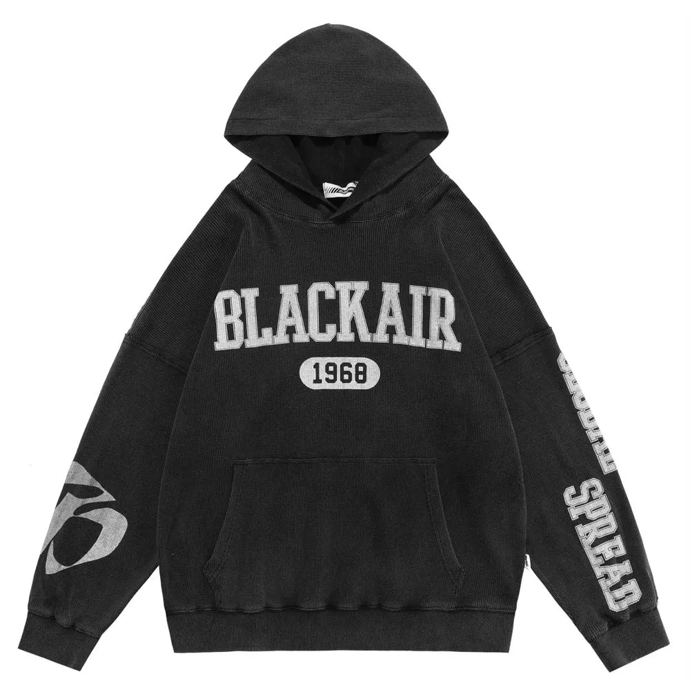 

Woman Clothes Hoodie 2022 Soft Polyester Walf Checks Hooded Sweatshirts Streetwear Harajuku Letters Print Hoodies Women