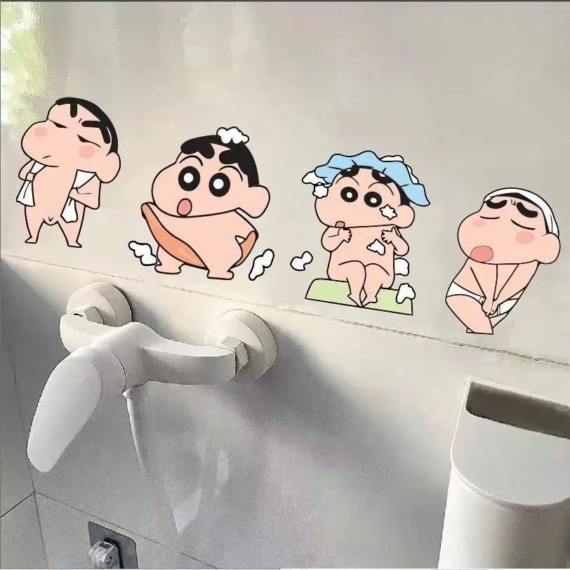 Kawaii карандаш Шин-тян наклейки для ванной комнаты креативные автомобиля