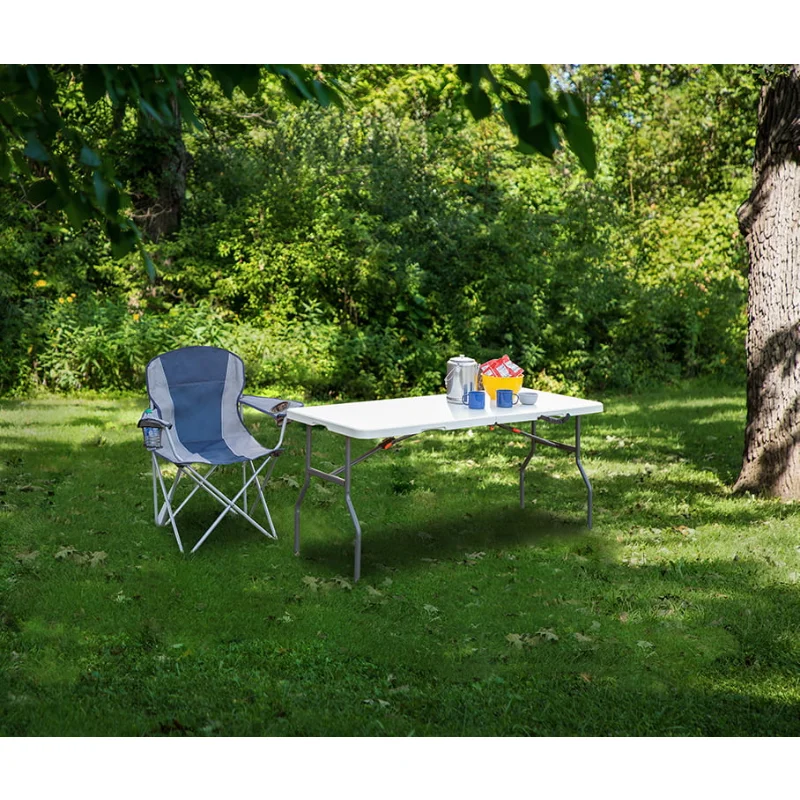 

Ozark Trail Camping Table, White camp kitchen outdoor table