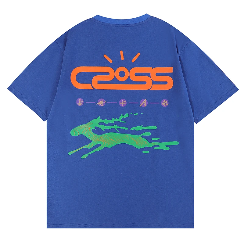 Футболка мужская с коротким рукавом хлопок оверсайз принтом кактуса Джека